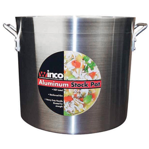 Winco Super Aluminum Stock Pot, 50 Quart