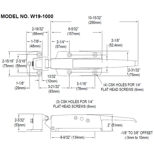 FMP Latch with 3/8" Strike