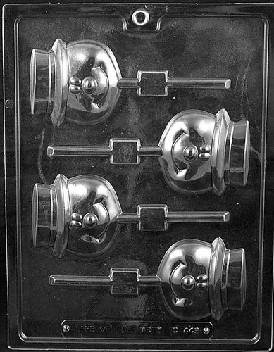 Cute Snowman Lolly Chocolate Mold