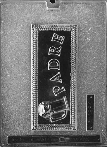 Padre Greeting Card Chocolate Mold