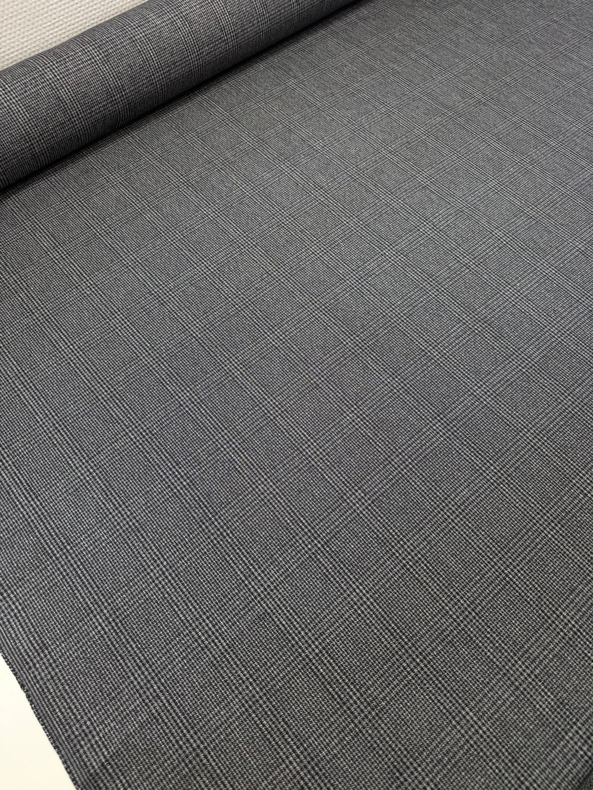Cotton Checked Houndstooth Fabric