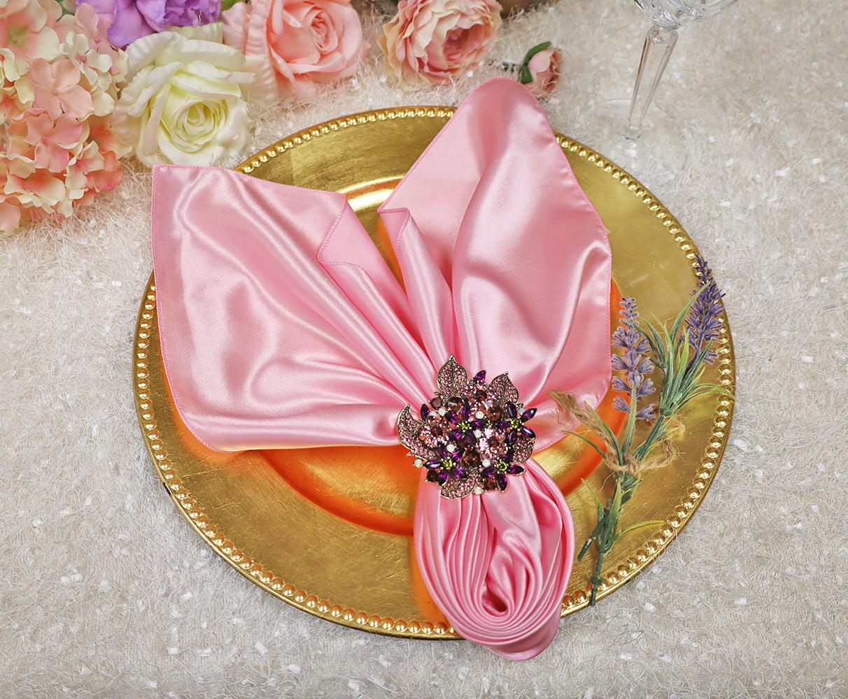 Satin Napkins for Elegant Table