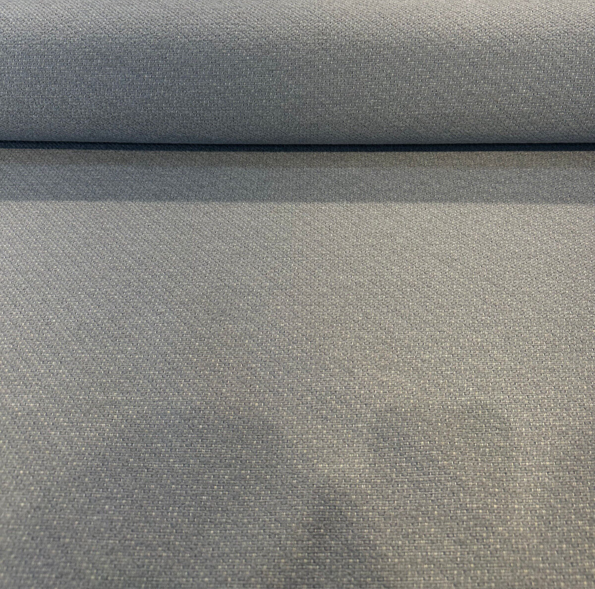 Sunbrella Chenille Outdoor Upholstery Fabric - Gray Gunmetal Tweed, 54" Width (1 Yard)