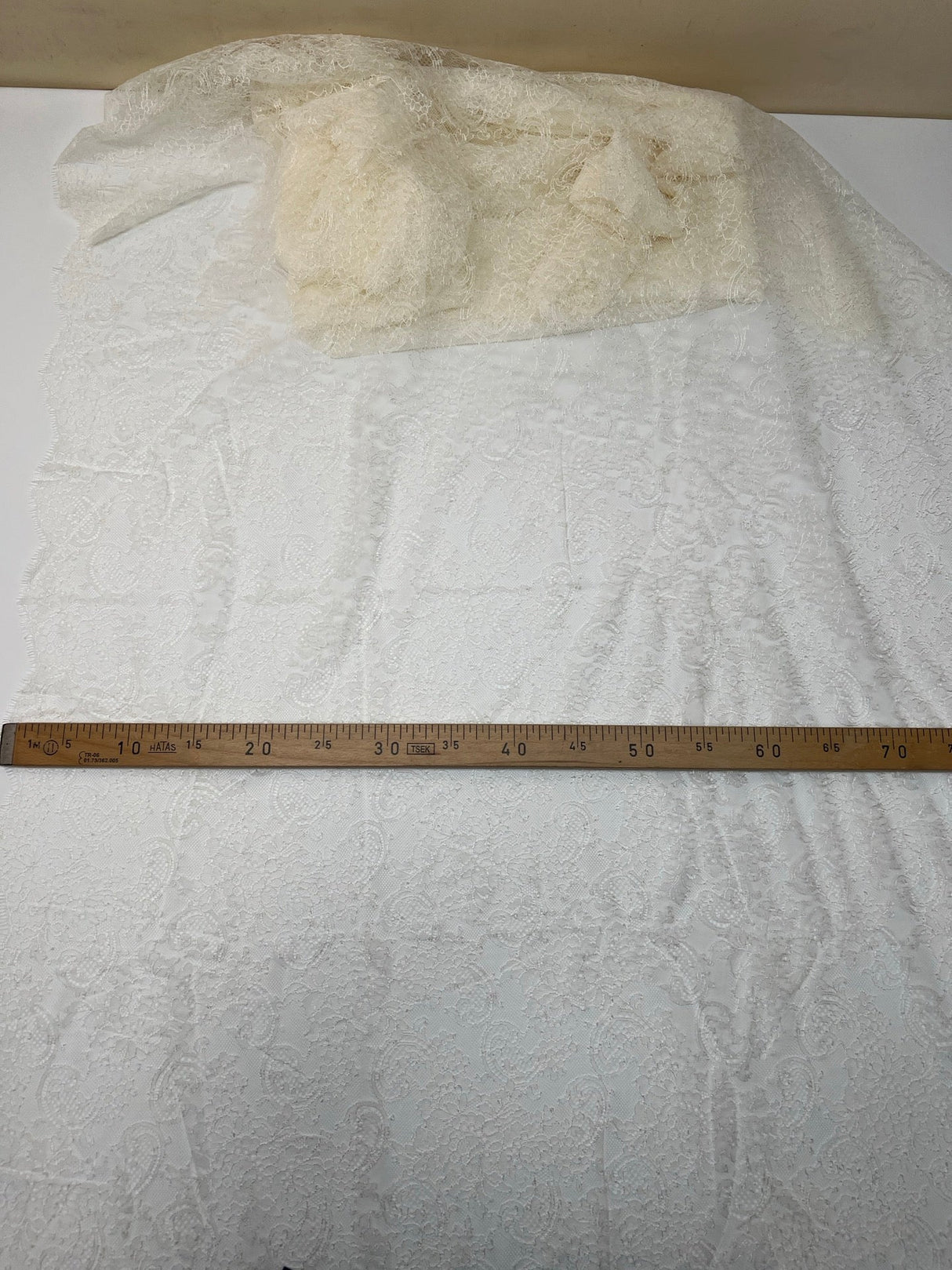 White Shade Floral Lace Polyamide Viscose