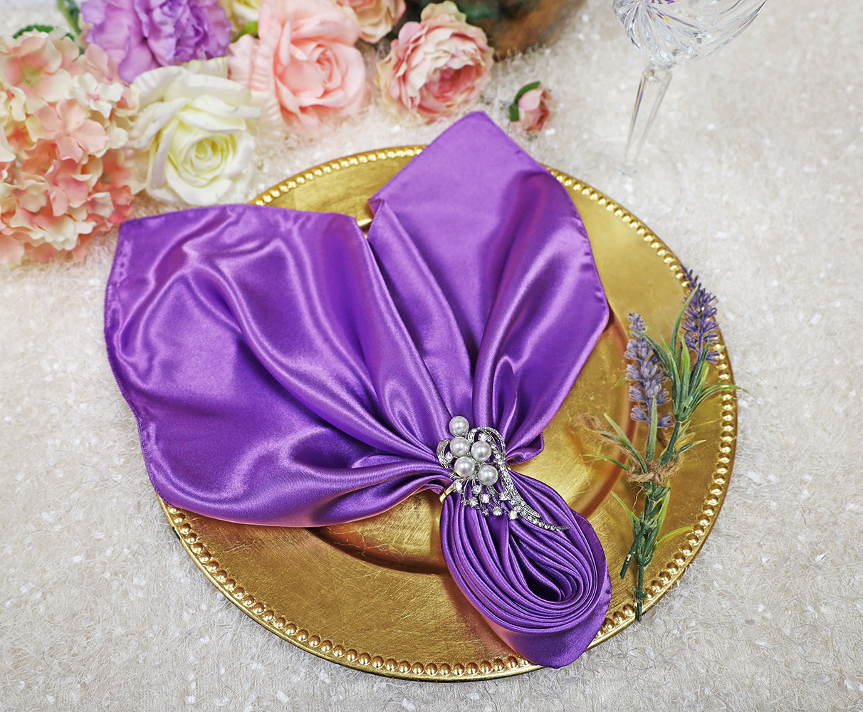 Satin Napkins for Elegant Table