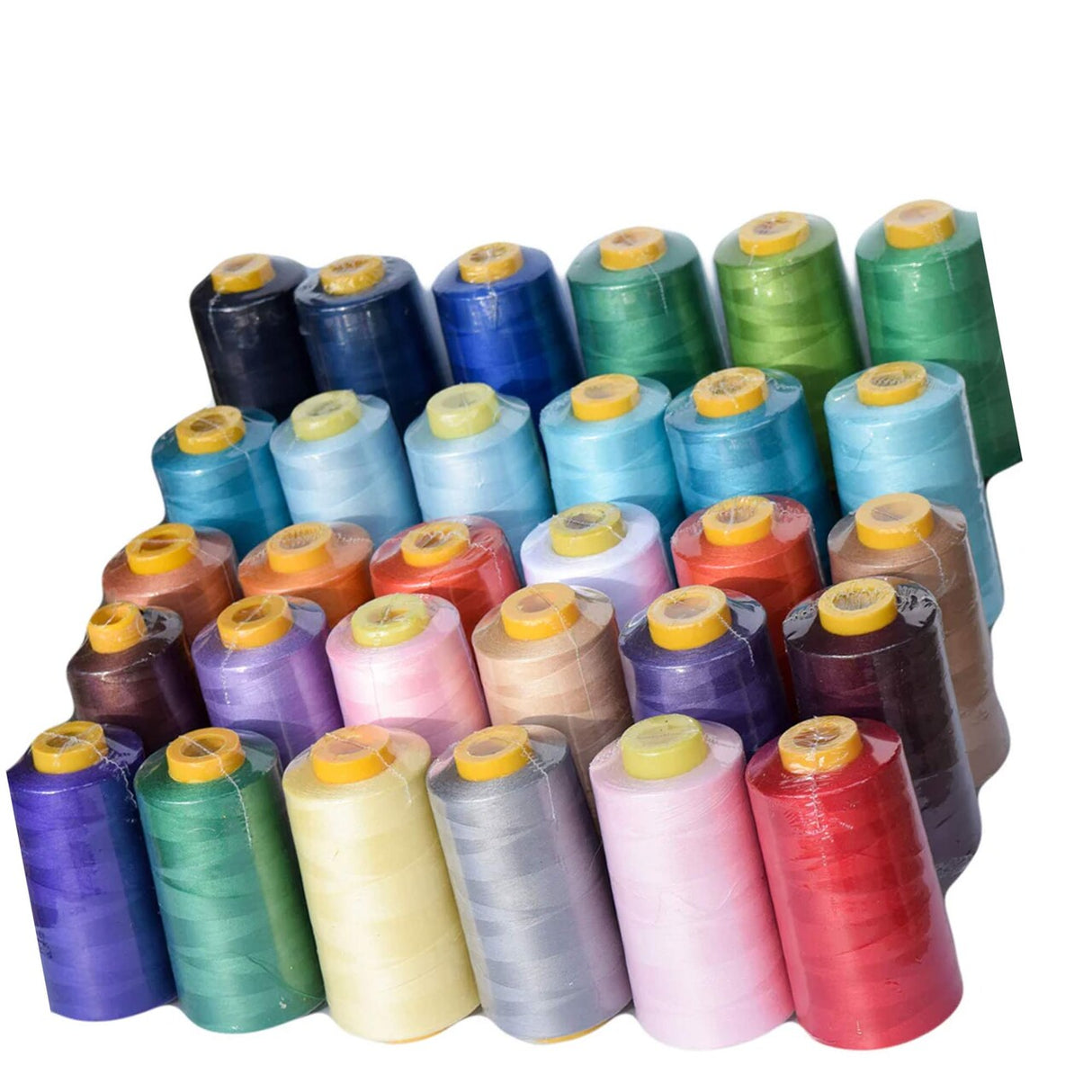 Light Gray Polyester Sewing Thread 6000 Yards Durable for Machine, Serger, Quilting & Crafts