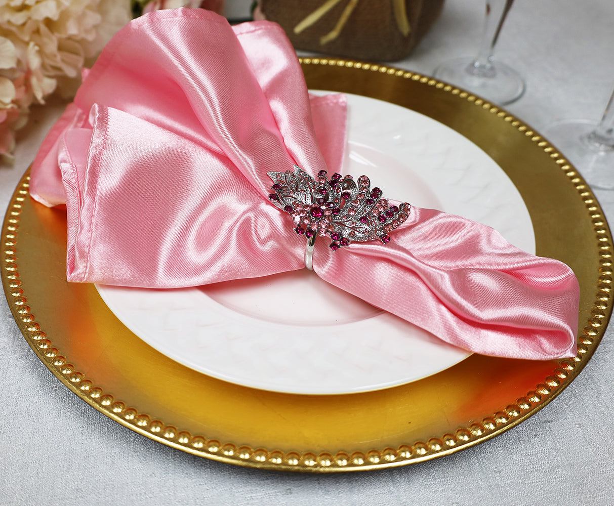 Heavy Duty Satin Dinner Napkin 20x20 Pink