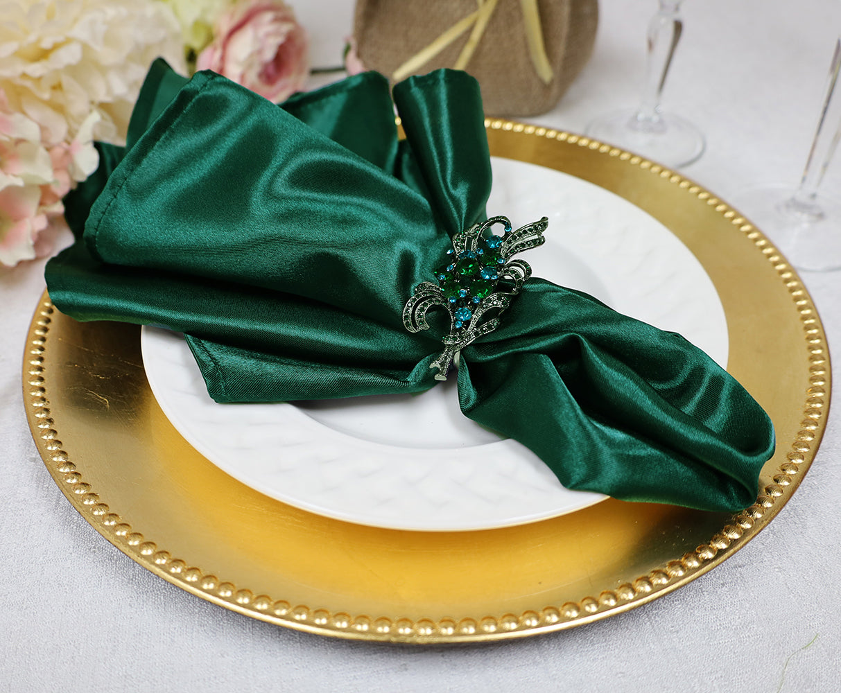 Heavy Duty Satin Napkins for Elegant Table