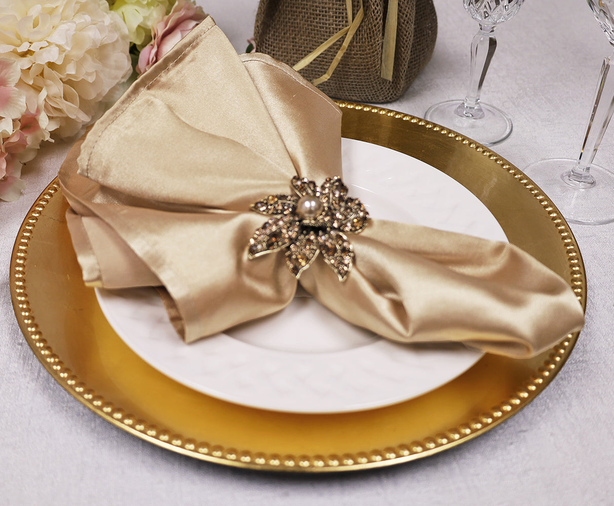 Luxury Heavy Duty Satin Napkins for Stylish Dining