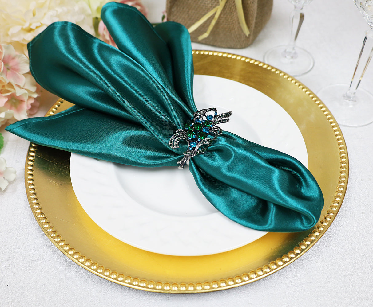 Heavy Duty Satin Dinner Napkins 20x20 Oasis