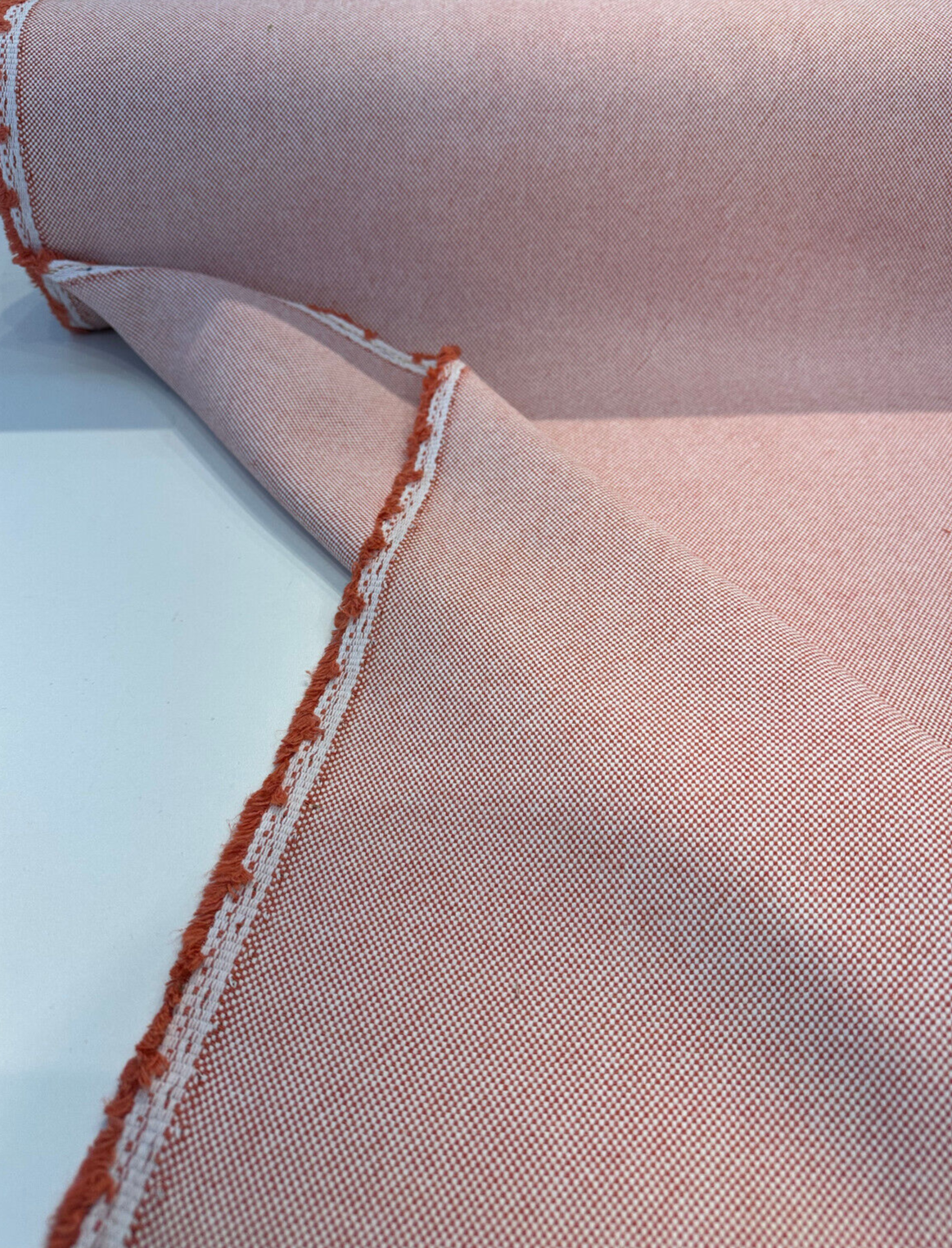 Sunbrella Tella Two Guava Acrylic Fabric - Guava Warm Pink Chenille, Railroaded, Solid & Variegated, 54" Width (1 Yard)