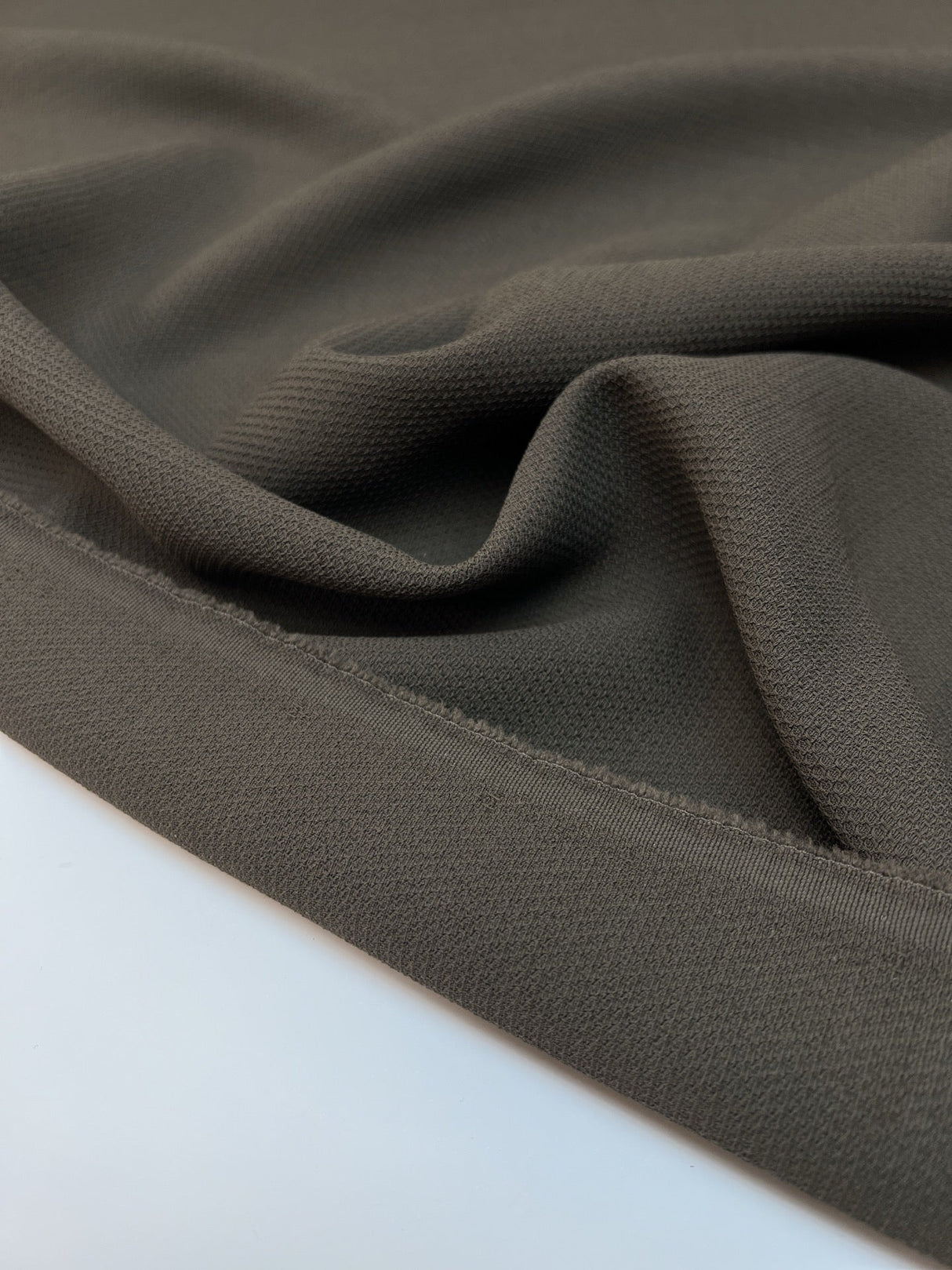 Cotton Stretch Fabric Gray Green