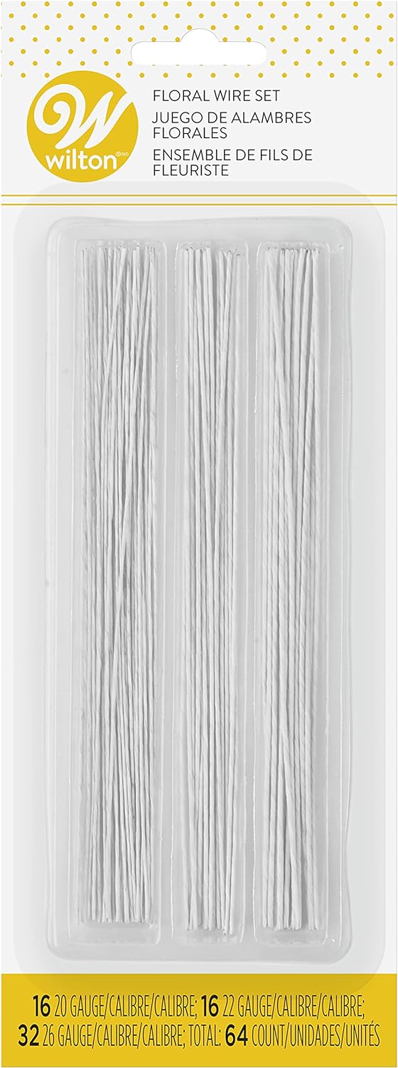 Wilton Floral Wire Set, 6" Gage: 16, 26, 22, and 20
