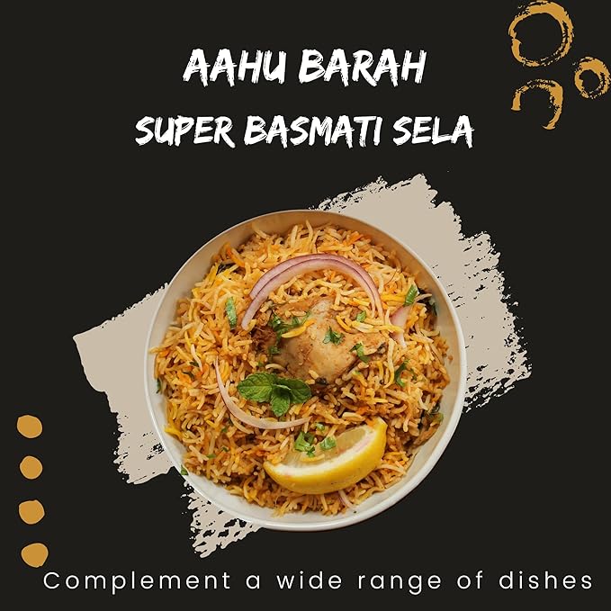Aahu Barah Basmati Sela Rice - 10lb Pack