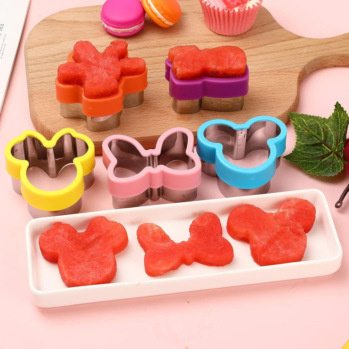 Cookie Cutter Set – 7 Pcs Head Glove Shoe Bows Shapes Food Grade for Kids