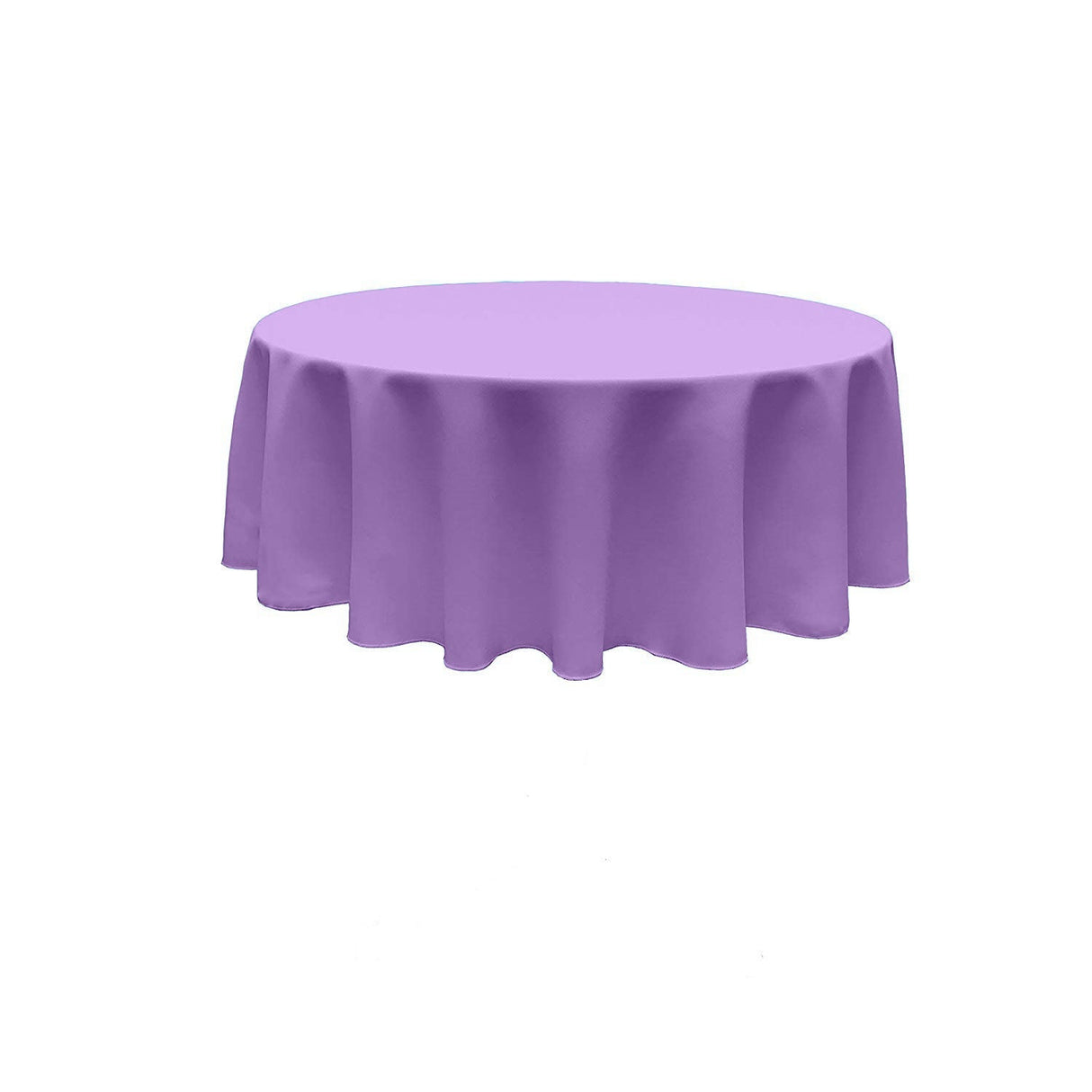 Polyester Poplin Fabric - Seamless Round Tablecloth, 72" Diameter (1 Piece)