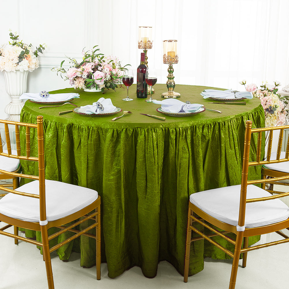 Crushed Taffeta Fitted Tablecloth