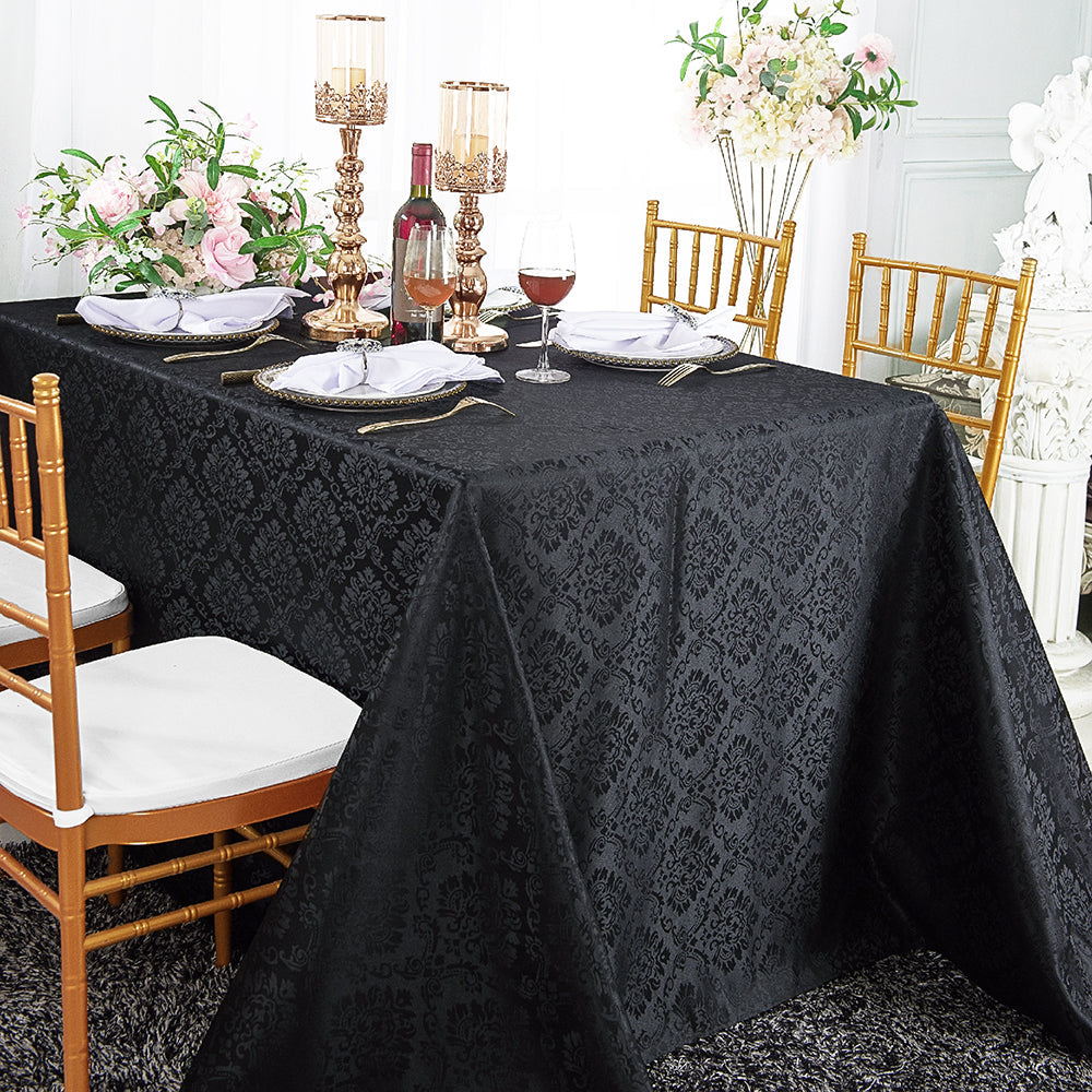 Marquis Damask Jacquard Rectangular Tablecloth