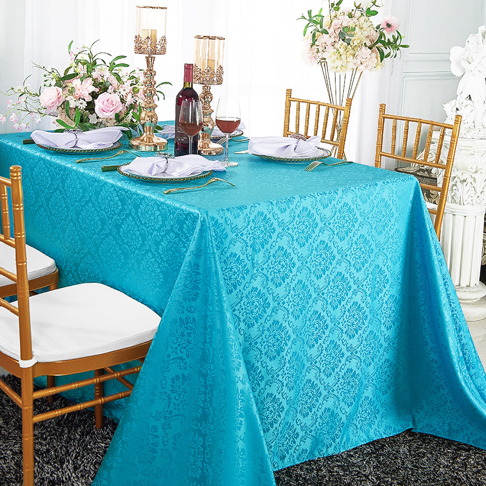 Marquis Damask Jacquard Rectangular Tablecloth