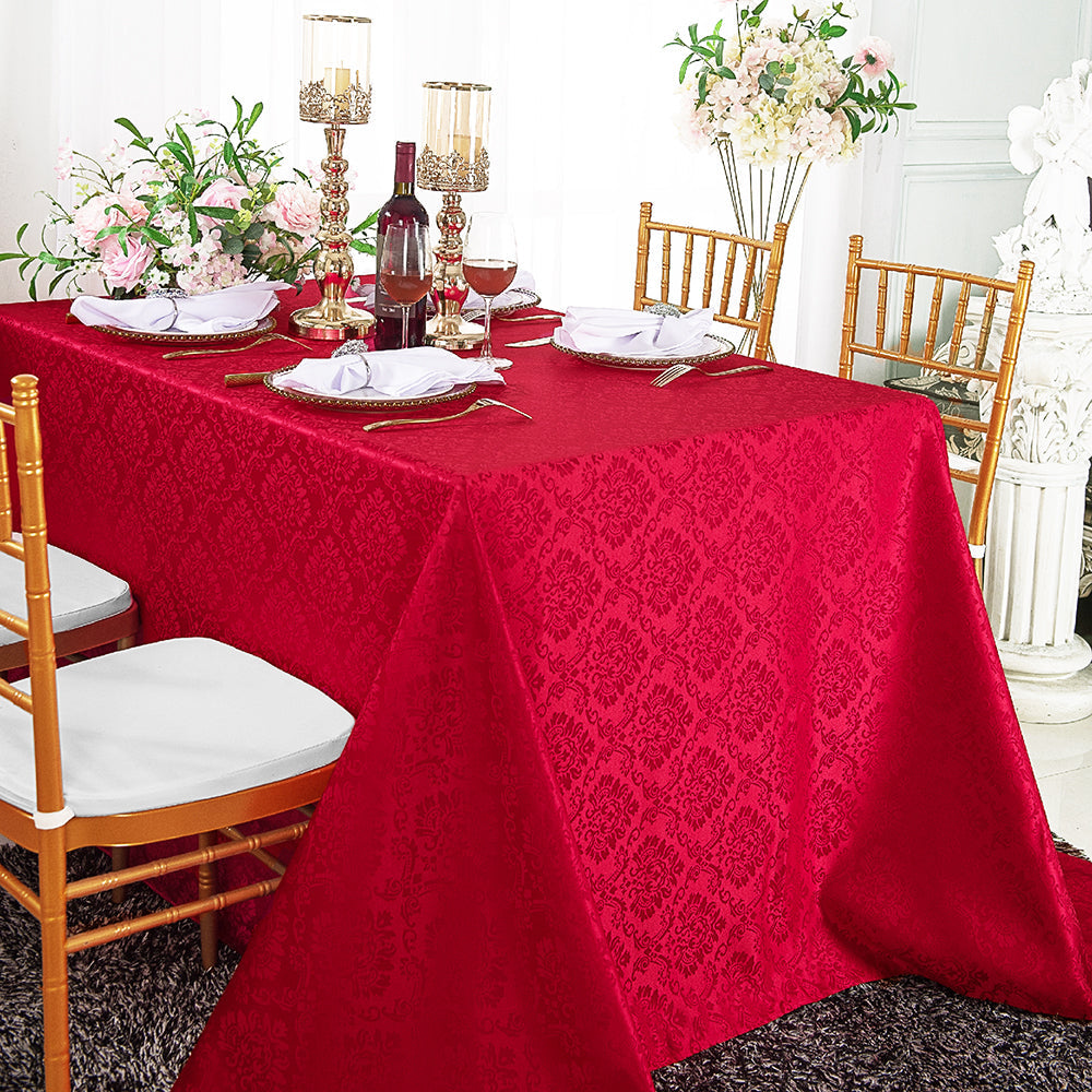 Marquis Damask Jacquard Rectangular Tablecloth
