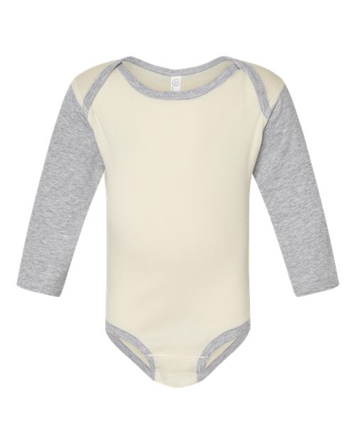 Rabbit Skins Infant Long Sleeve Baby Rib Bodysuit