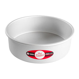 Fat Daddio's Round Aluminum Pans, 16-Gauge Hard Anodized Aluminum, Galvanized Steel 4" high and up to 14" Diameter