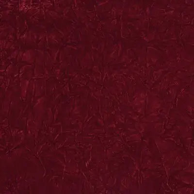 Dark Red Flocking Crushed Velvet Upholstery Fabric