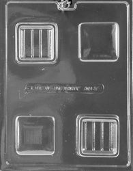 Small Square Pour Box Chocolate Mold - LPAO147