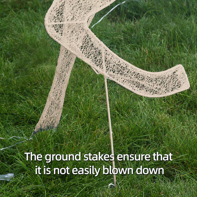 Starfree 54-in Freestanding Reindeer Yard Decoration with White LED Lights