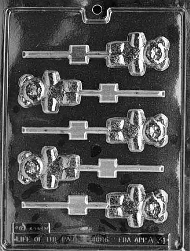 Teddy Bear Chocolate Lolly Mold