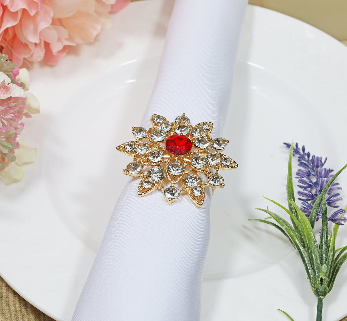 Rhinestone Napkin Ring North Star