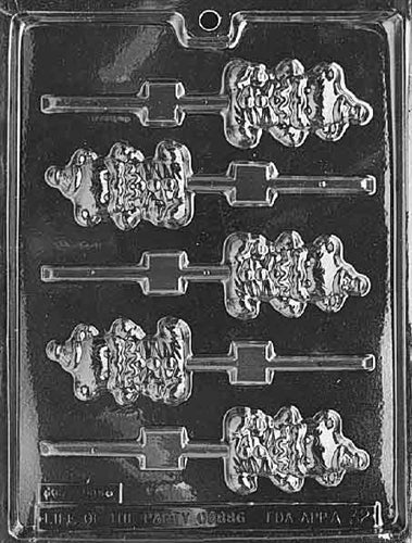 Clown Teddy Bear Lolly Chocolate Mold