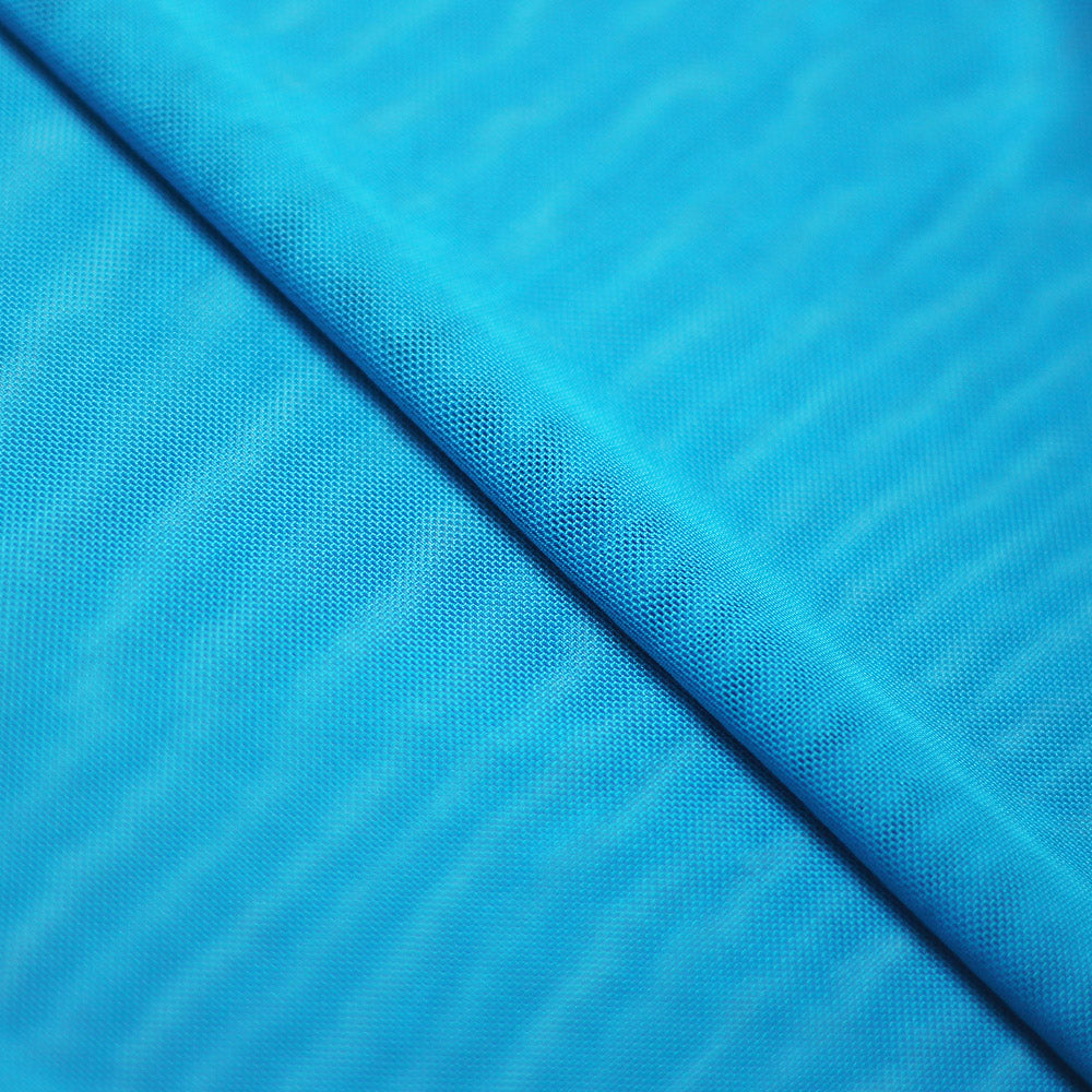 Action Mesh Polyester Spandex Fabric - Solid Colors, 58-60" Width (1 Yard)