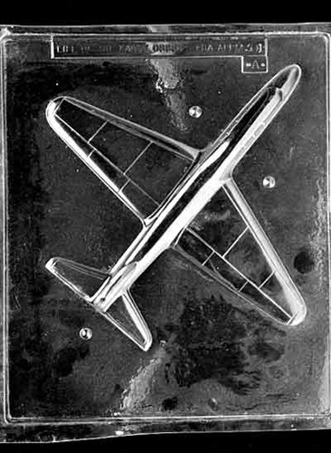 3D Jumbo Jet Airplane Chocolate Mold - Top - LPM301A