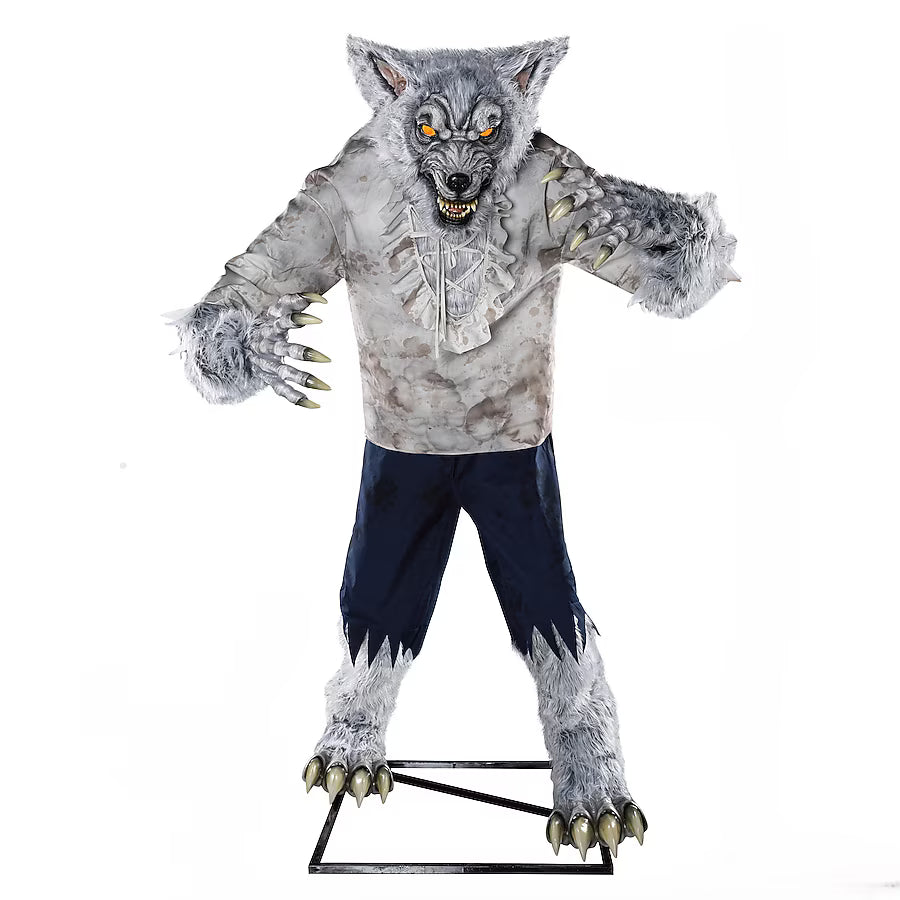 Haunted Living 7-ft Bloodhowler Werewolf Motion Activated Lighted Animatronic Halloween Decoration