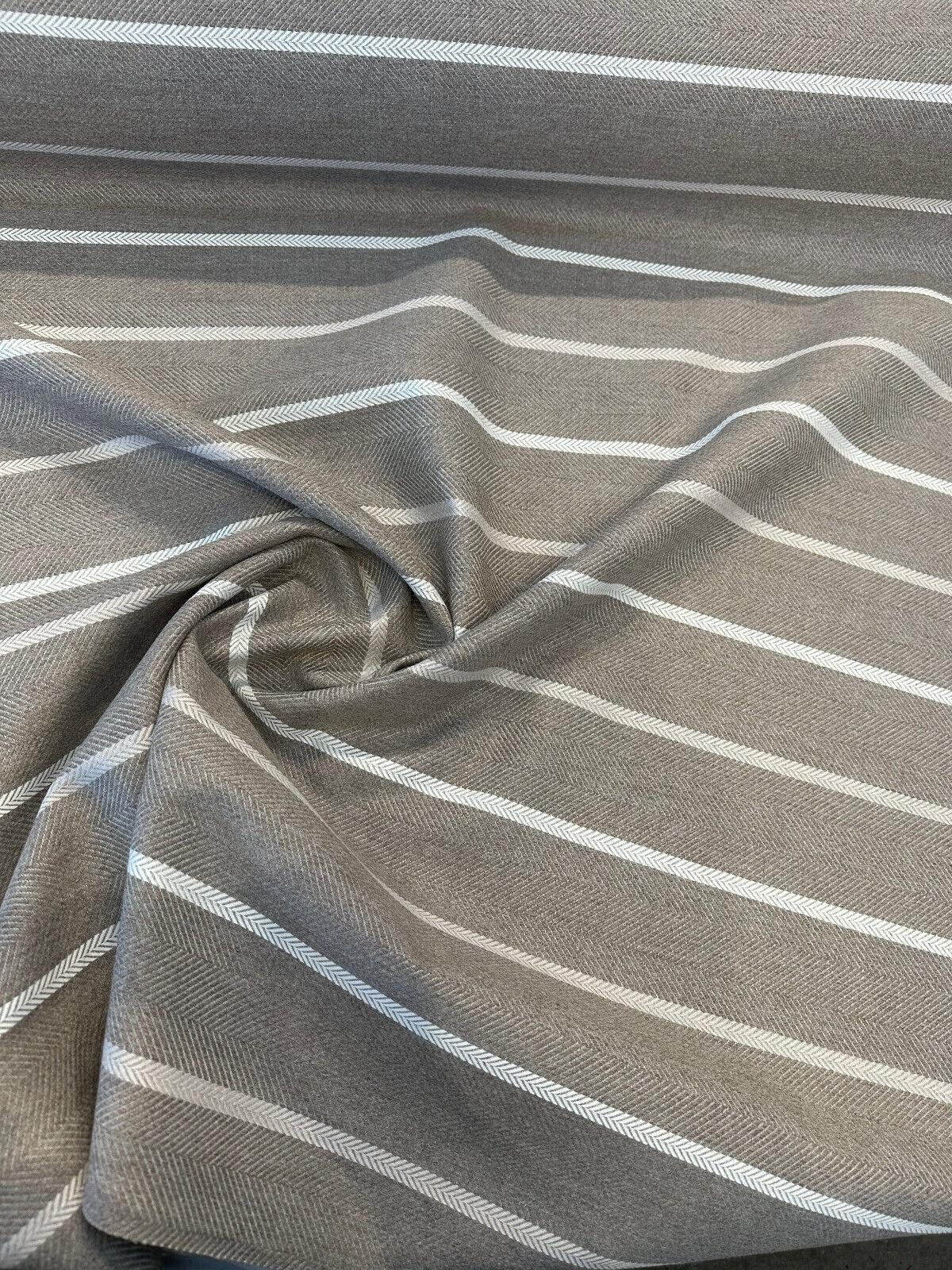 Sunbrella Sterling Alpaca Acrylic Fabric - Sterling Alpaca Stripe, 54" Width (By The Yard)
