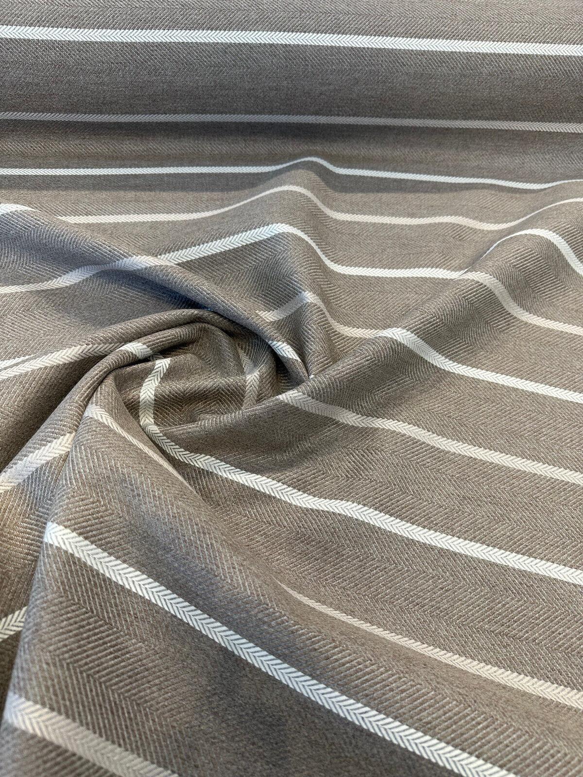Sunbrella Sterling Alpaca Acrylic Fabric - Sterling Alpaca Stripe, 54" Width (By The Yard)