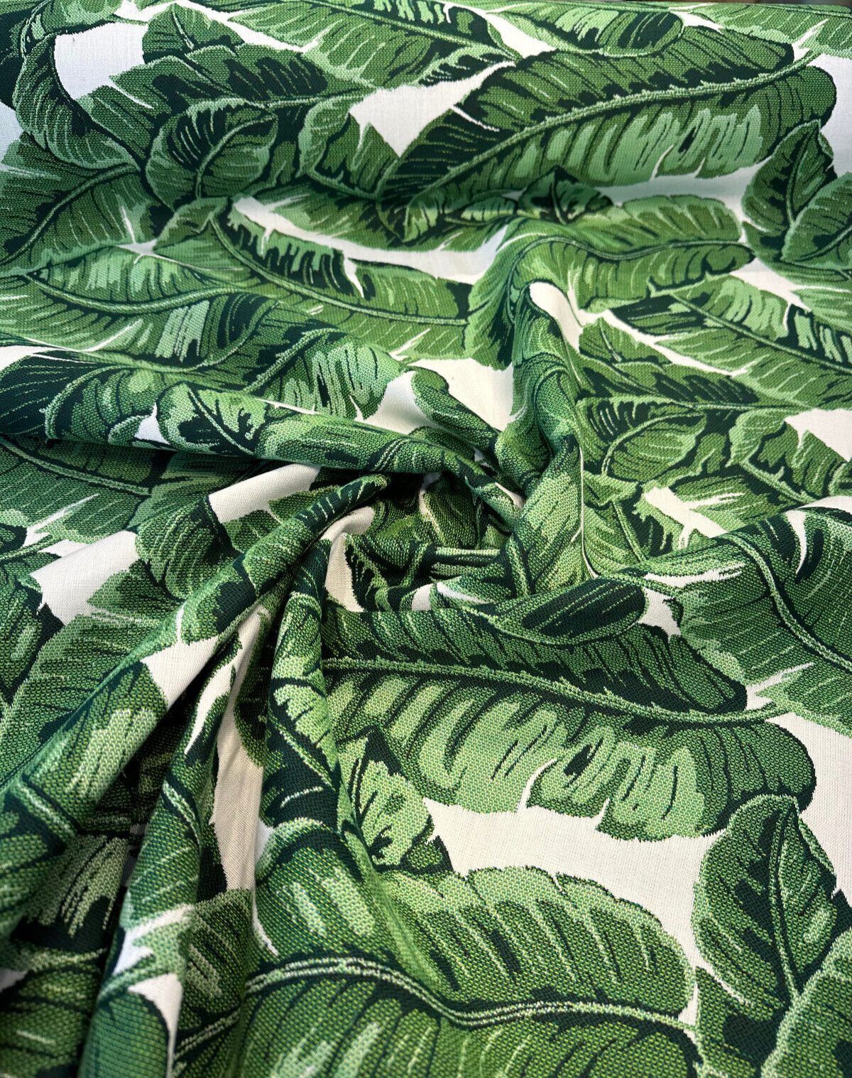Sunbrella Tropics Jungle Solution Dyed Acrylic Fabric - Jungle Green Tropical Floral, 54" Width (1 Yard)