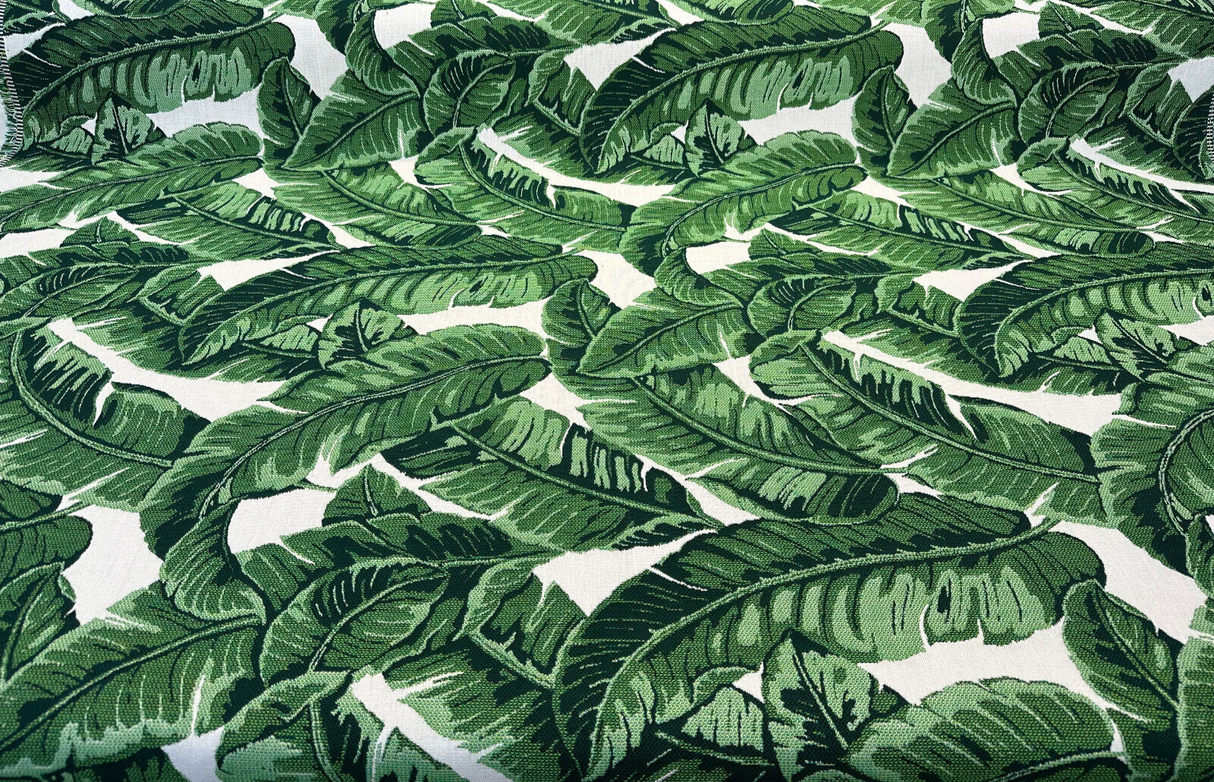 Sunbrella Tropics Jungle Solution Dyed Acrylic Fabric - Jungle Green Tropical Floral, 54" Width (1 Yard)