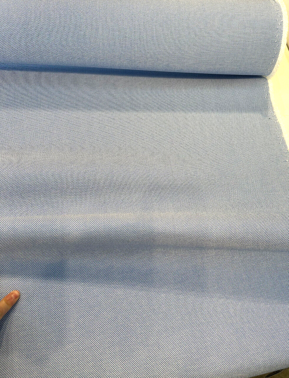 Sunbrella Sailcloth Acrylic Fabric - Capri Blue, Solid & Variegated, 54" Width (1 Yard)