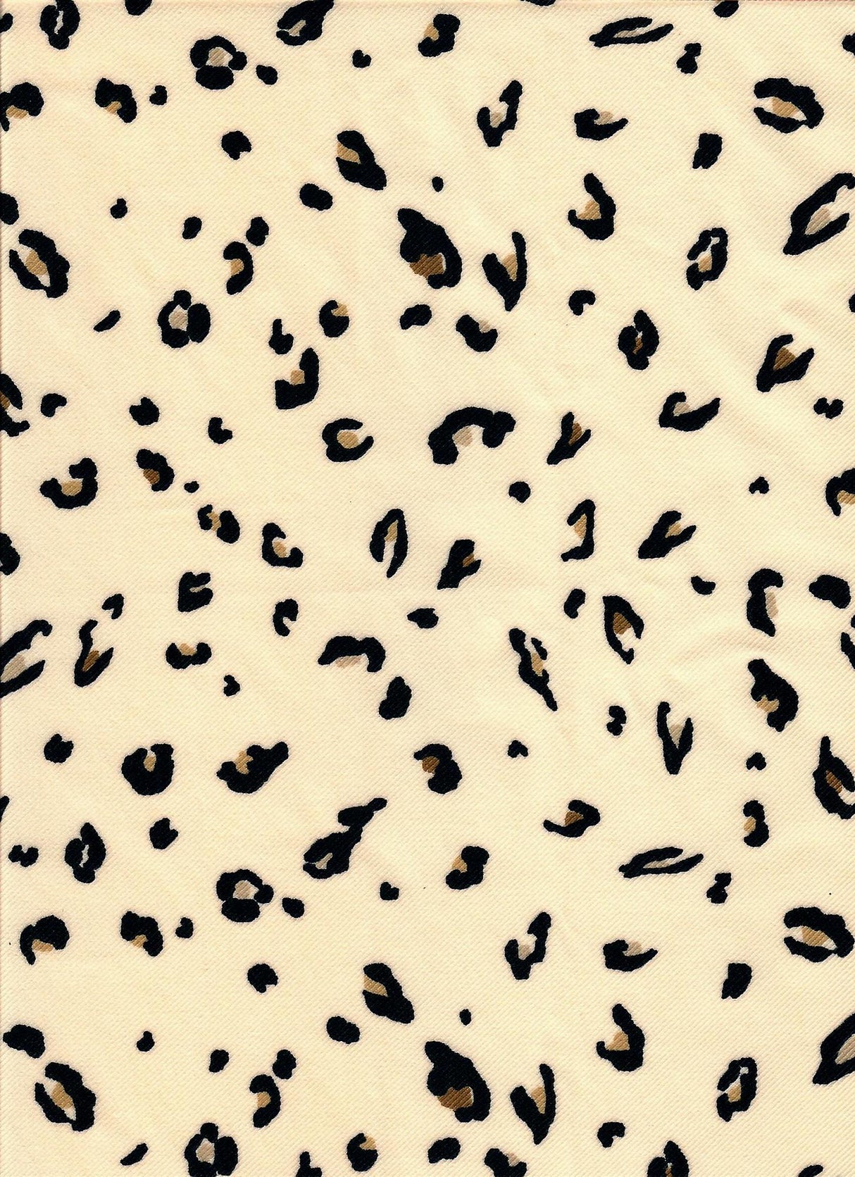 Leopard Print Twill Woven Fabric