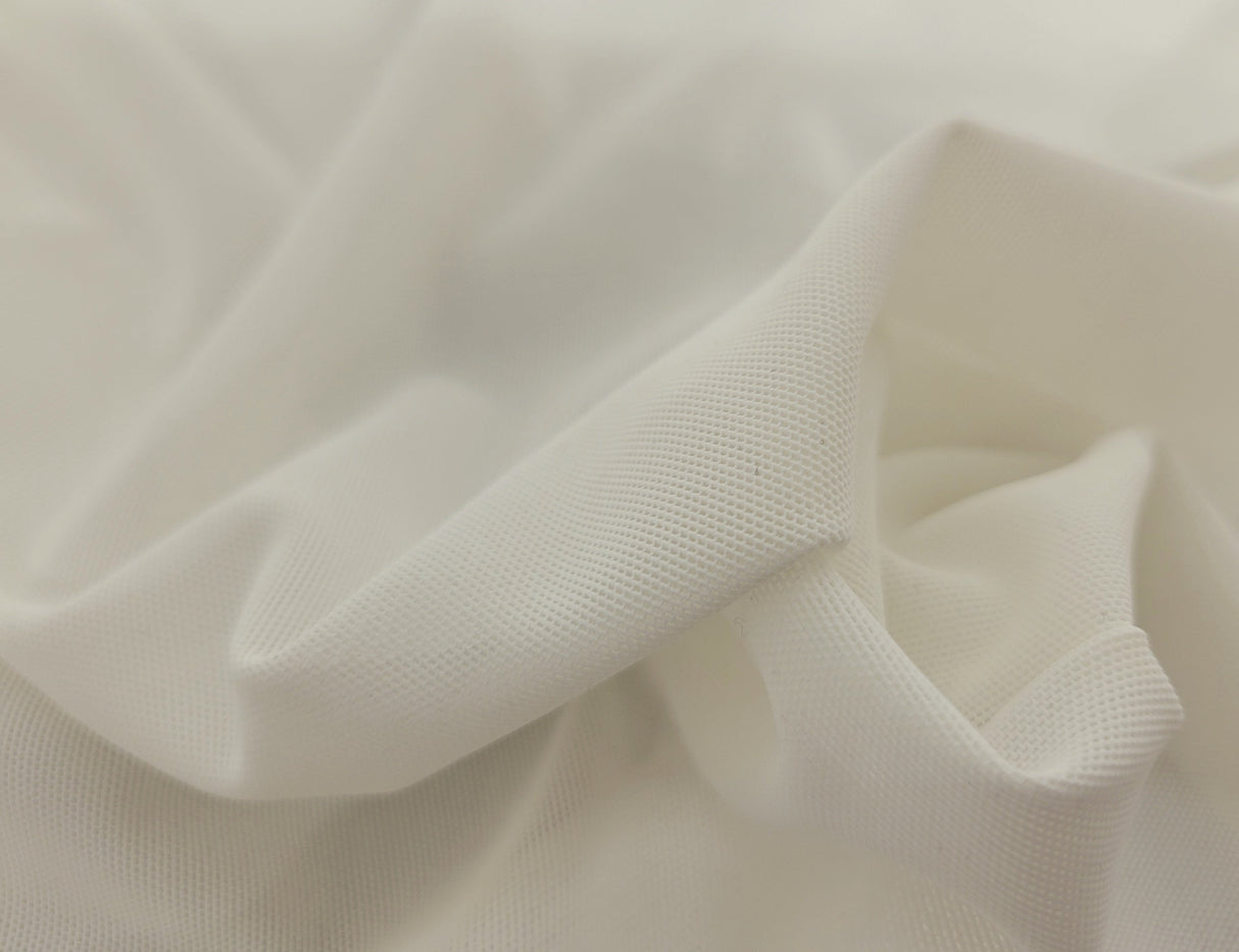 Power Mesh White Nylon Spandex