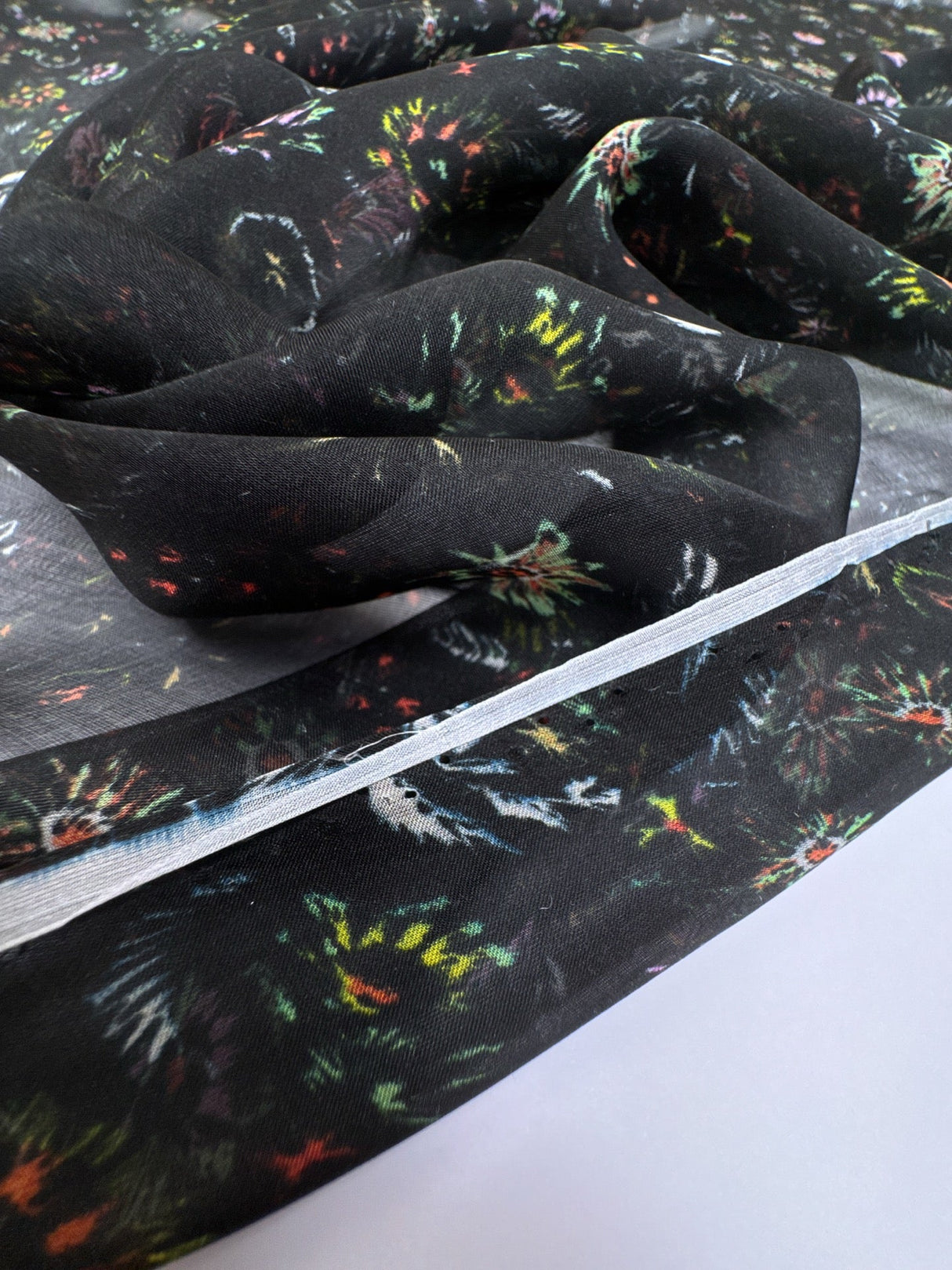 Silk Chiffon Floral Multicolour