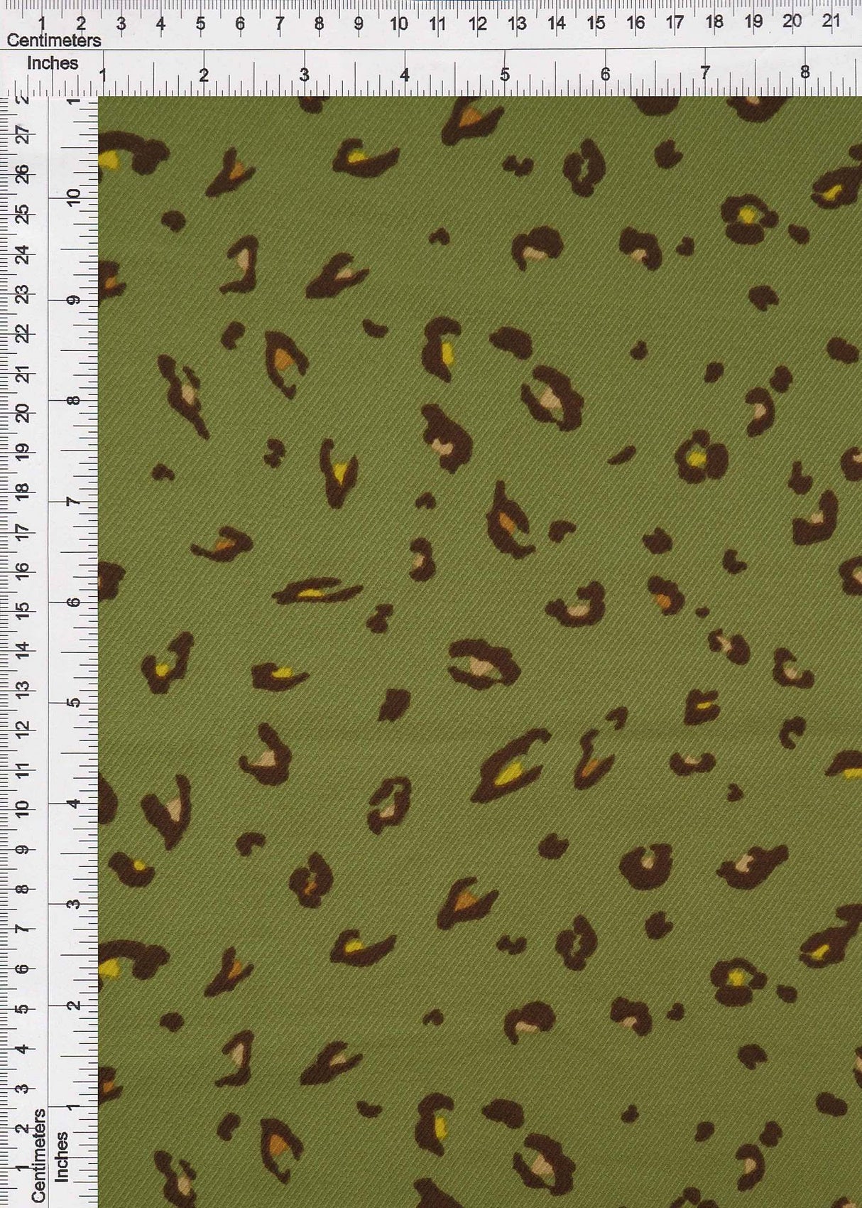 Leopard Print Twill Woven Fabric