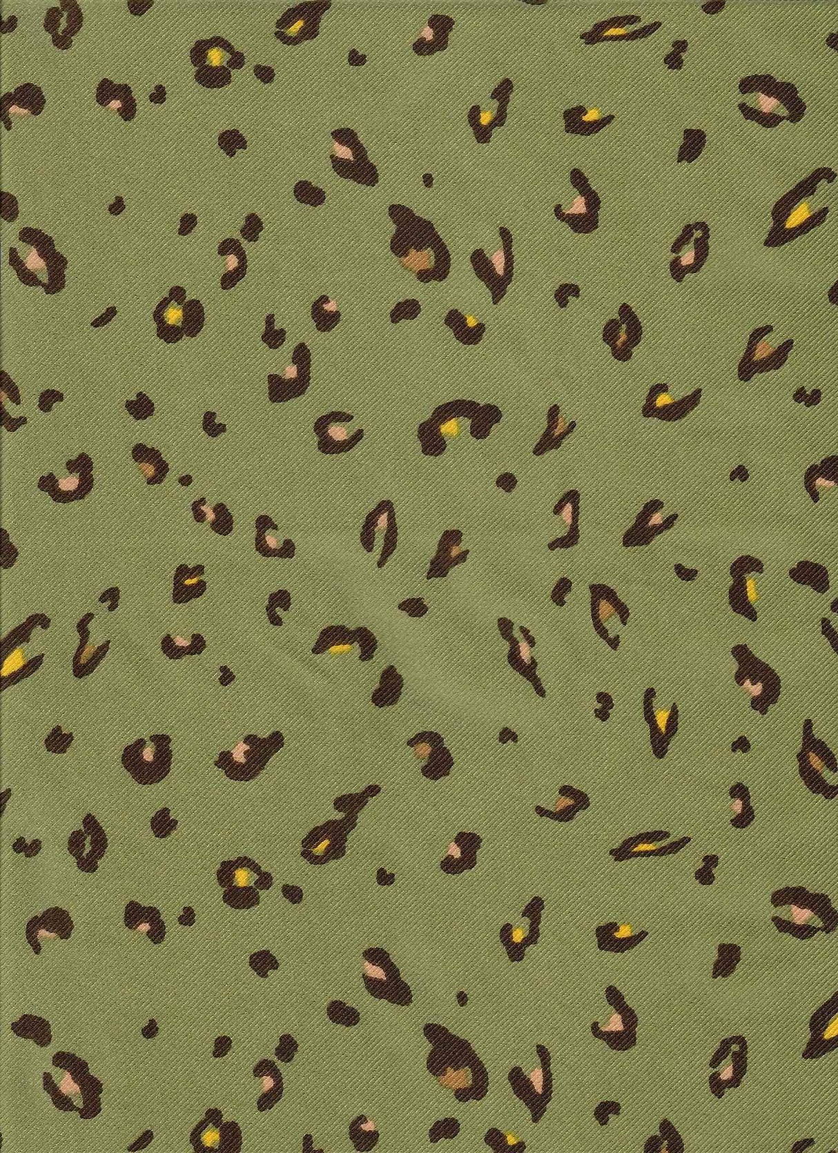 Leopard Print Twill Woven Fabric