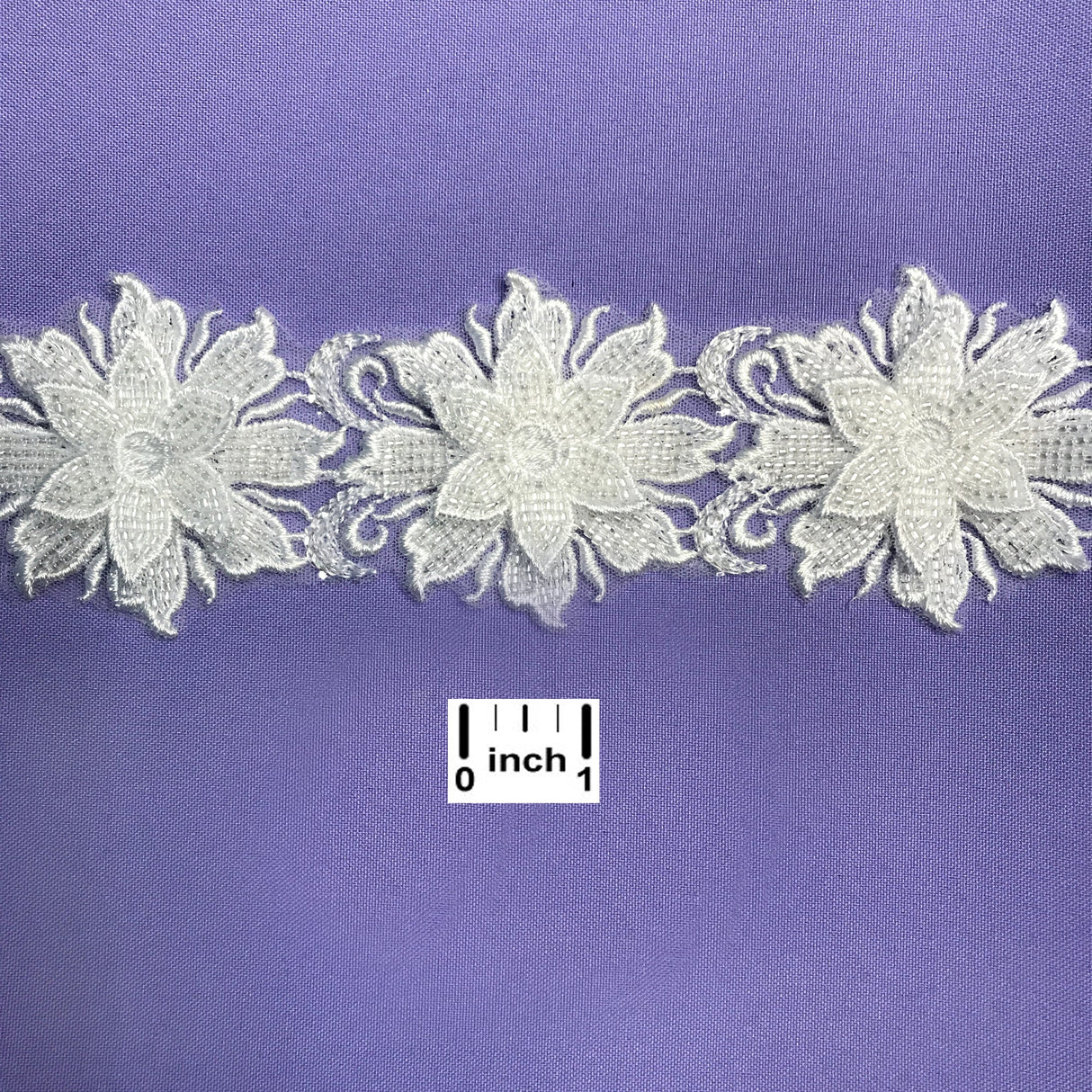 Beaded 3D Floral Lace Trimming