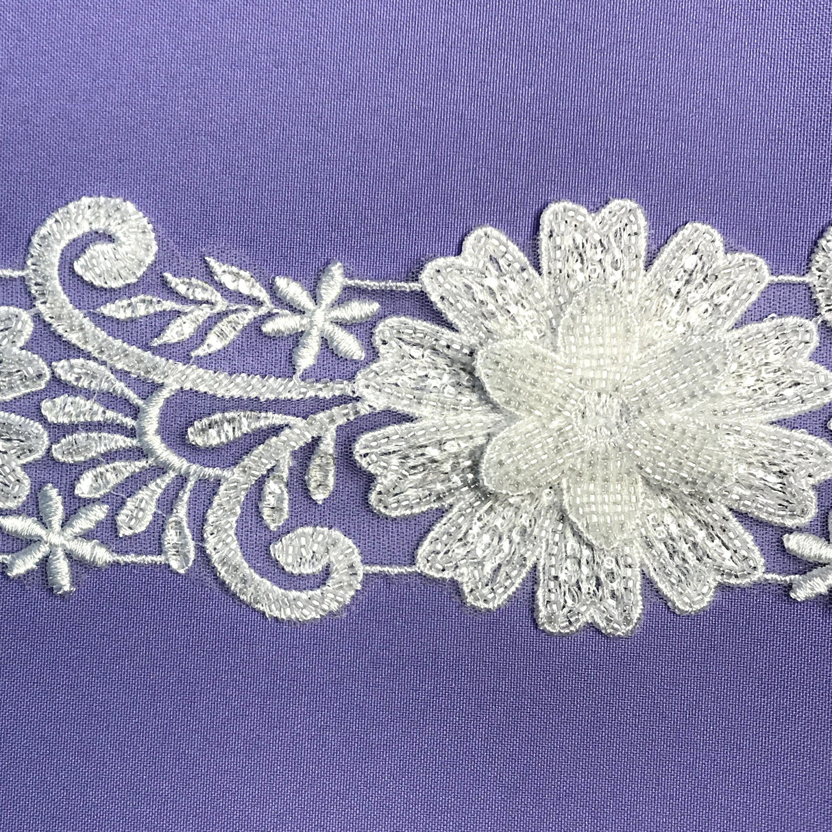 Beaded Floral Lace Trimming