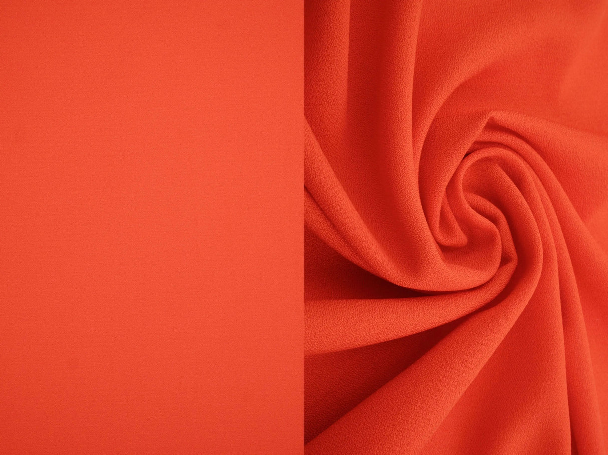 Crepe Solid Woven Fabric 57/58" Wide Soft Stretchy Polyester Spandex Lightweight