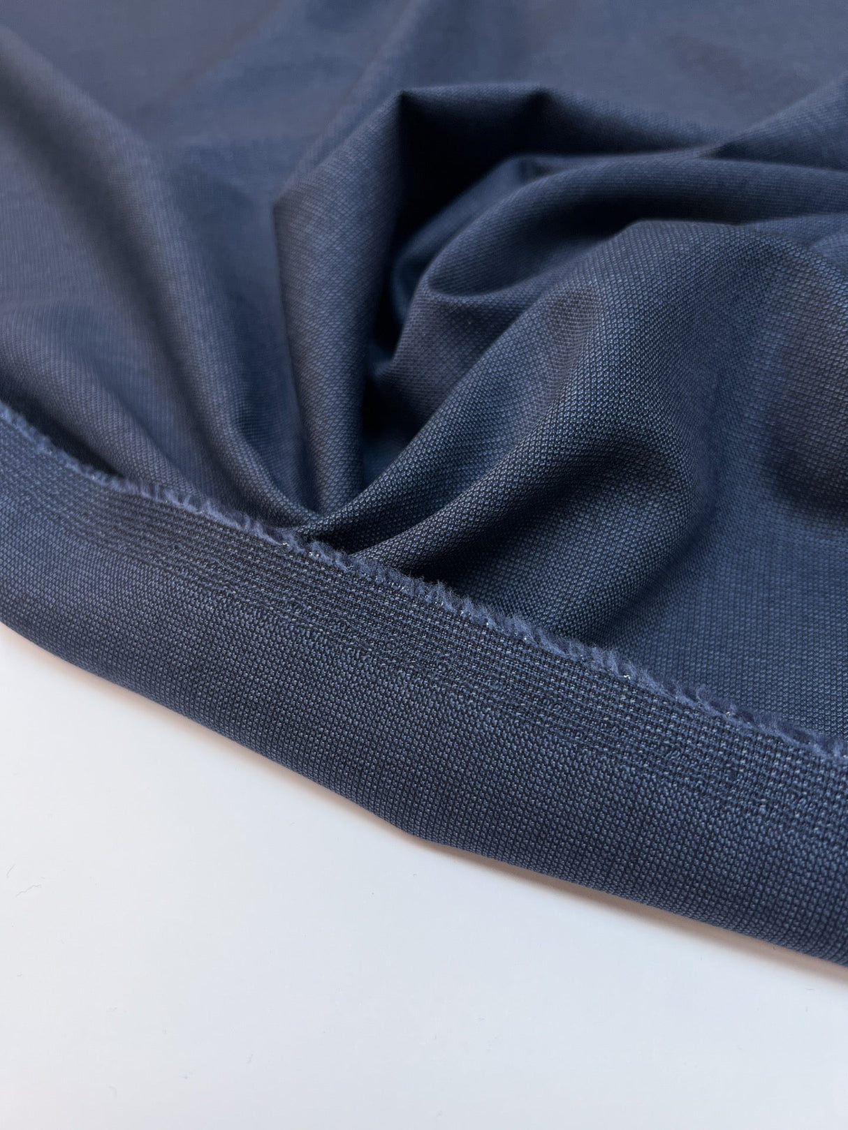 Italian Wool Suit Fabric Blue Black