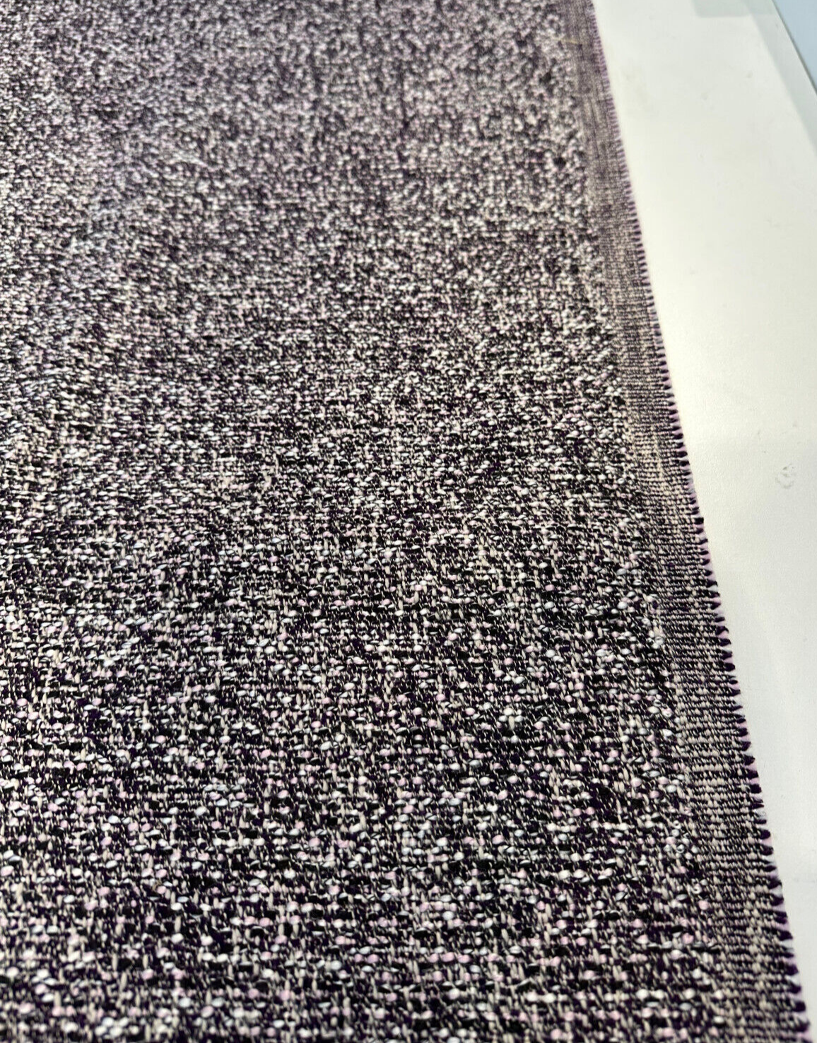 Valley Forge Chenille Fabric - Purple Tweed Gian Texture, 1 Yard